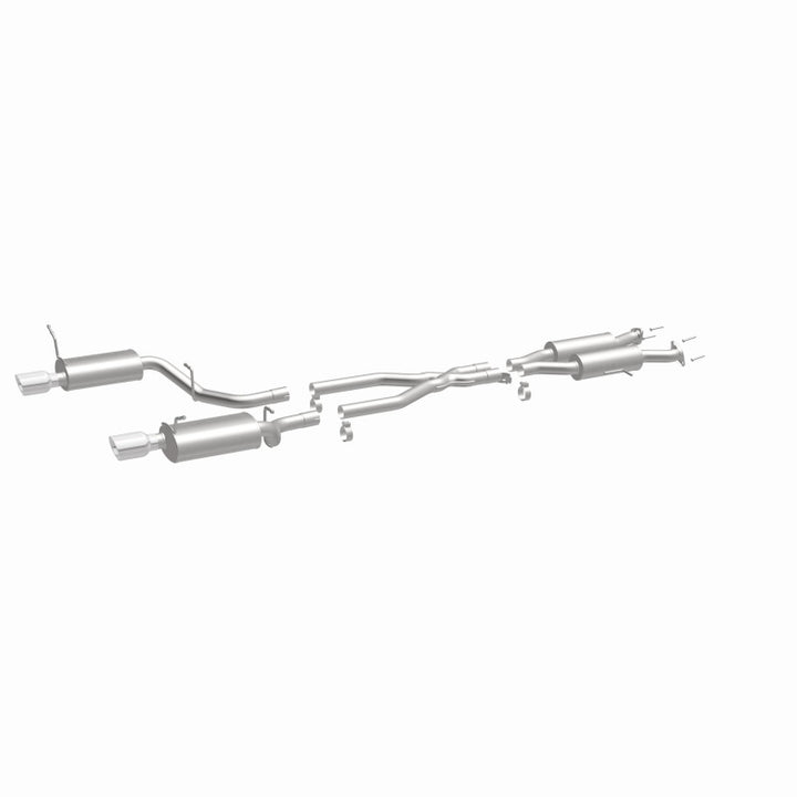 MagnaFlow 11-12 Dodge Durango V8 5.7L Dual Split Rear Exit Stainless Cat Back Performance Exhaust - Bull Strap