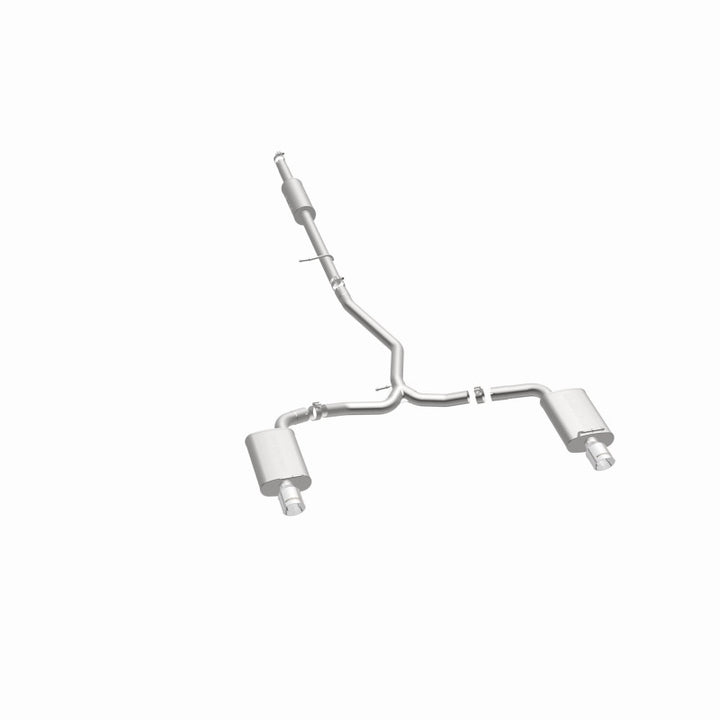 MagnaFlow 11-13 Ford Explorer V6 3.5L SS Catback Exhaust Dual Split Rear Exit w/ 3.5in SS Tips - Bull Strap