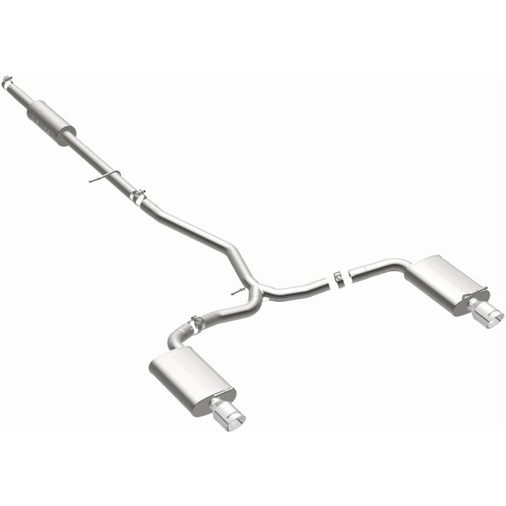 MagnaFlow 11-13 Ford Explorer V6 3.5L SS Catback Exhaust Dual Split Rear Exit w/ 3.5in SS Tips - Bull Strap