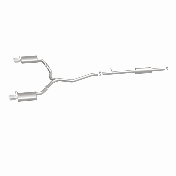 MagnaFlow 11-13 Ford Explorer V6 3.5L SS Catback Exhaust Dual Split Rear Exit w/ 3.5in SS Tips - Bull Strap