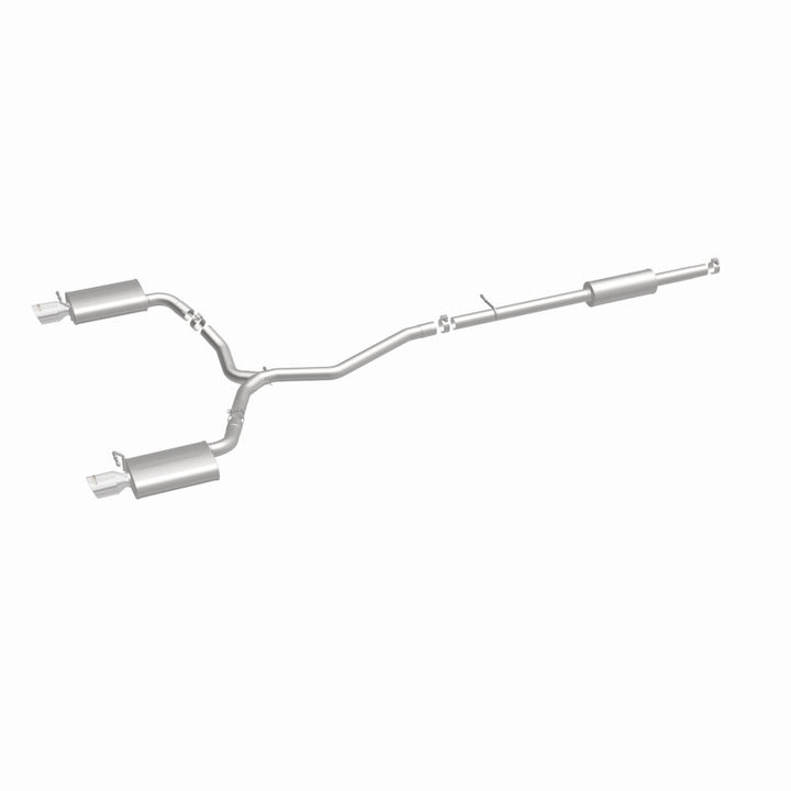 MagnaFlow 11-13 Ford Explorer V6 3.5L SS Catback Exhaust Dual Split Rear Exit w/ 3.5in SS Tips - Bull Strap