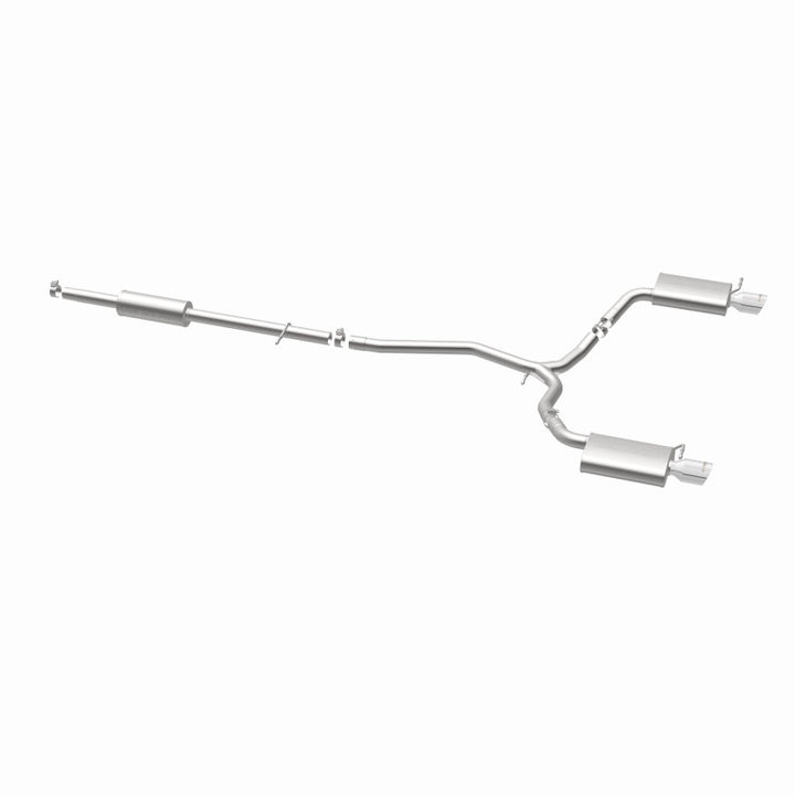 MagnaFlow 11-13 Ford Explorer V6 3.5L SS Catback Exhaust Dual Split Rear Exit w/ 3.5in SS Tips - Bull Strap