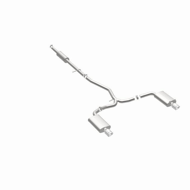MagnaFlow 11-13 Ford Explorer V6 3.5L SS Catback Exhaust Dual Split Rear Exit w/ 3.5in SS Tips - Bull Strap