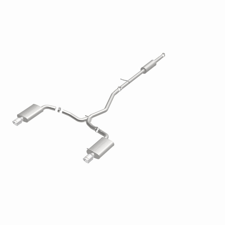 MagnaFlow 11-13 Ford Explorer V6 3.5L SS Catback Exhaust Dual Split Rear Exit w/ 3.5in SS Tips - Bull Strap