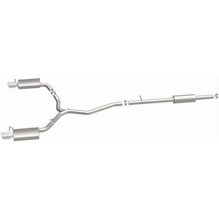 MagnaFlow 11-13 Ford Explorer V6 3.5L SS Catback Exhaust Dual Split Rear Exit w/ 3.5in SS Tips - Bull Strap