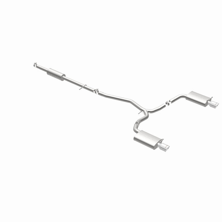 MagnaFlow 11-13 Ford Explorer V6 3.5L SS Catback Exhaust Dual Split Rear Exit w/ 3.5in SS Tips - Bull Strap