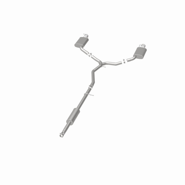 MagnaFlow 11-13 Ford Explorer V6 3.5L SS Catback Exhaust Dual Split Rear Exit w/ 3.5in SS Tips - Bull Strap
