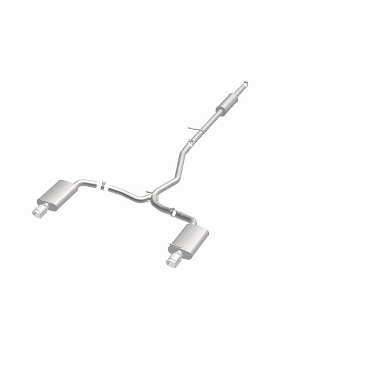 MagnaFlow 11-13 Ford Explorer V6 3.5L SS Catback Exhaust Dual Split Rear Exit w/ 3.5in SS Tips - Bull Strap