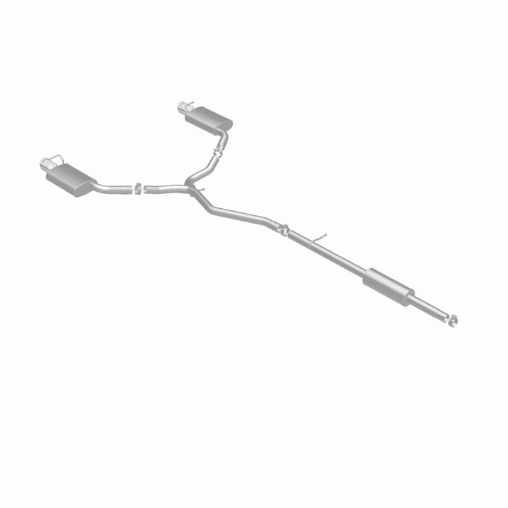 MagnaFlow 11-13 Ford Explorer V6 3.5L SS Catback Exhaust Dual Split Rear Exit w/ 3.5in SS Tips - Bull Strap