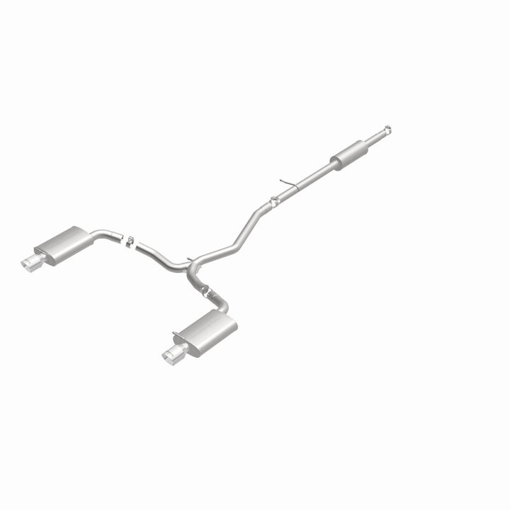 MagnaFlow 11-13 Ford Explorer V6 3.5L SS Catback Exhaust Dual Split Rear Exit w/ 3.5in SS Tips - Bull Strap