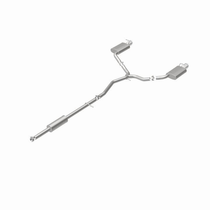 MagnaFlow 11-13 Ford Explorer V6 3.5L SS Catback Exhaust Dual Split Rear Exit w/ 3.5in SS Tips - Bull Strap