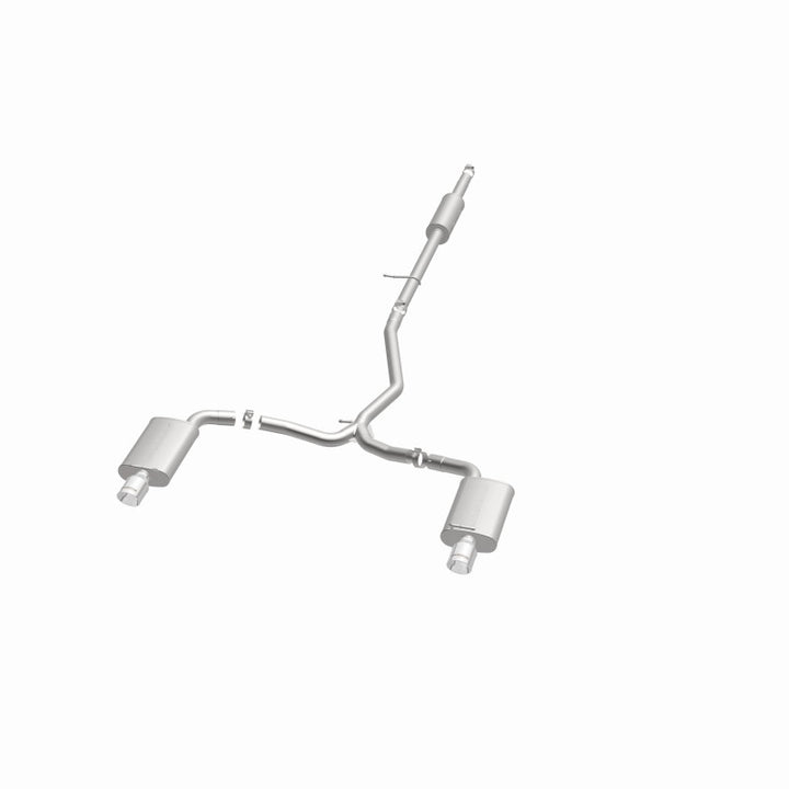 MagnaFlow 11-13 Ford Explorer V6 3.5L SS Catback Exhaust Dual Split Rear Exit w/ 3.5in SS Tips - Bull Strap