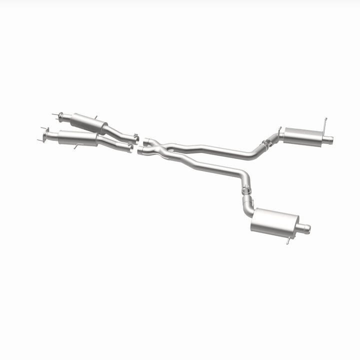 MagnaFlow 12 Jeep Grand Cherokee V8 6.4L Dual Split Rear Exit Stainless Cat Back Performance Exhaust - Bull Strap