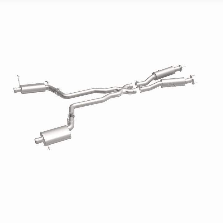MagnaFlow 12 Jeep Grand Cherokee V8 6.4L Dual Split Rear Exit Stainless Cat Back Performance Exhaust - Bull Strap
