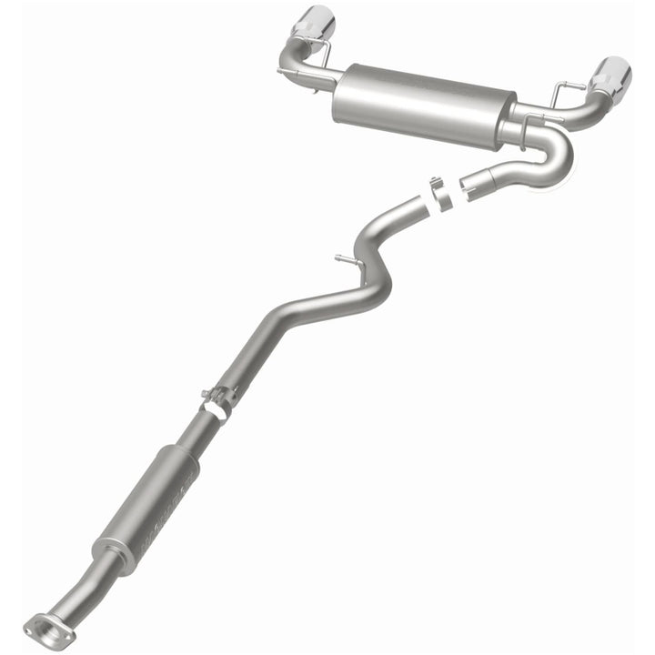 MagnaFlow 13 Scion FR-S / 13 Subaru BRZ Dual Split Rear Exit Stainless Cat Back Performance Exhaust - Bull Strap