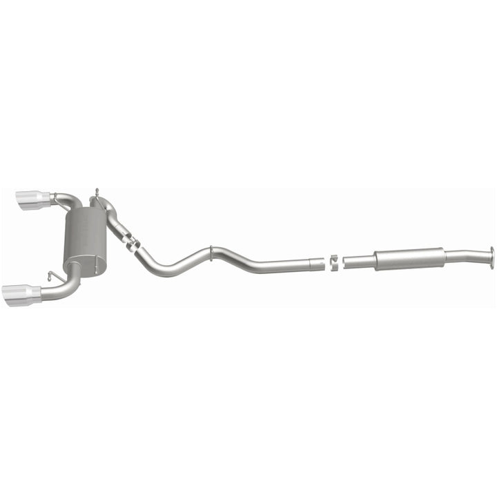 MagnaFlow 13 Scion FR-S / 13 Subaru BRZ Dual Split Rear Exit Stainless Cat Back Performance Exhaust - Bull Strap