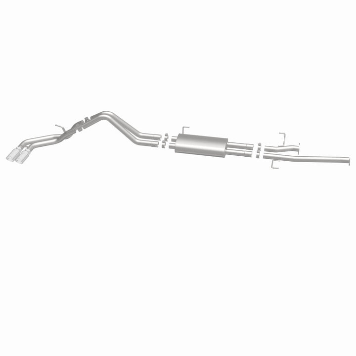 MagnaFlow 14 Toyota Tundra V8 4.6L/5.7L Stainless C/b Exhaust Dual same side pass. rear tire - Bull Strap