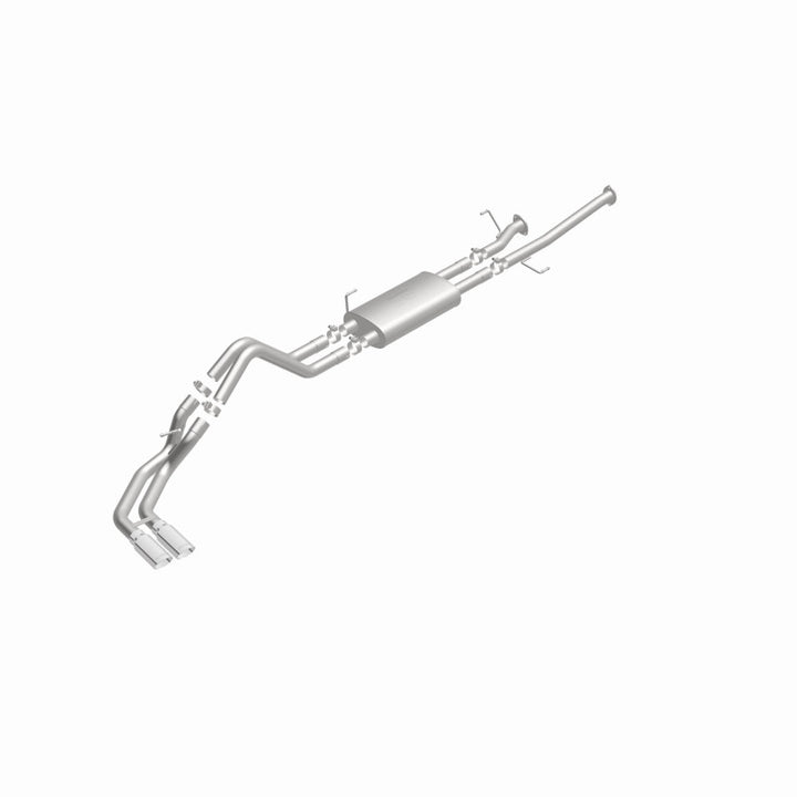 MagnaFlow 14 Toyota Tundra V8 4.6L/5.7L Stainless C/b Exhaust Dual same side pass. rear tire - Bull Strap