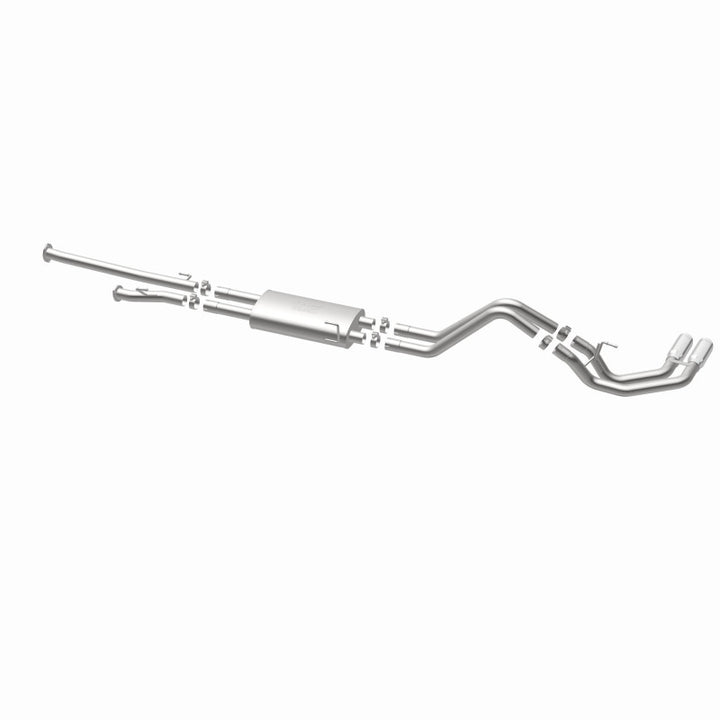 MagnaFlow 14 Toyota Tundra V8 4.6L/5.7L Stainless C/b Exhaust Dual same side pass. rear tire - Bull Strap