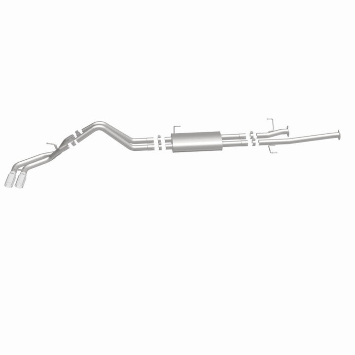MagnaFlow 14 Toyota Tundra V8 4.6L/5.7L Stainless C/b Exhaust Dual same side pass. rear tire - Bull Strap
