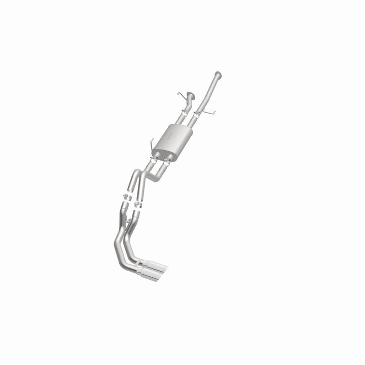 MagnaFlow 14 Toyota Tundra V8 4.6L/5.7L Stainless C/b Exhaust Dual same side pass. rear tire - Bull Strap