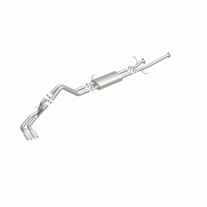 MagnaFlow 14 Toyota Tundra V8 4.6L/5.7L Stainless C/b Exhaust Dual same side pass. rear tire - Bull Strap