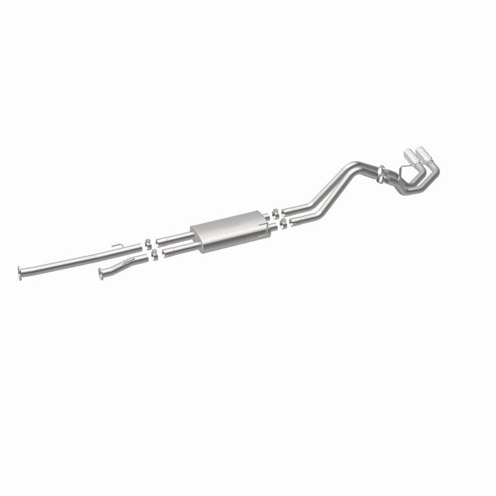 MagnaFlow 14 Toyota Tundra V8 4.6L/5.7L Stainless C/b Exhaust Dual same side pass. rear tire - Bull Strap