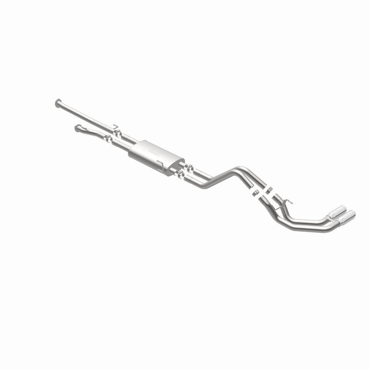 MagnaFlow 14 Toyota Tundra V8 4.6L/5.7L Stainless C/b Exhaust Dual same side pass. rear tire - Bull Strap