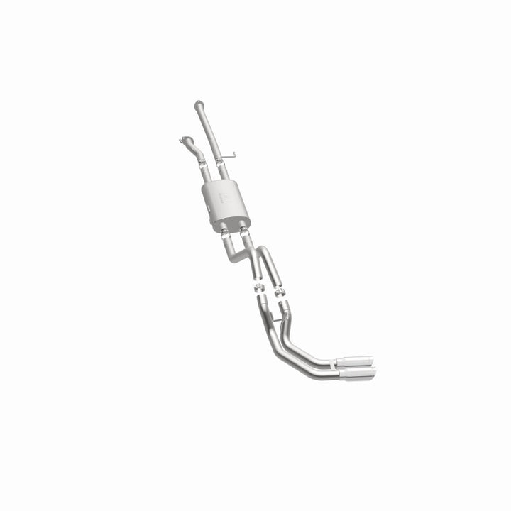 MagnaFlow 14 Toyota Tundra V8 4.6L/5.7L Stainless C/b Exhaust Dual same side pass. rear tire - Bull Strap