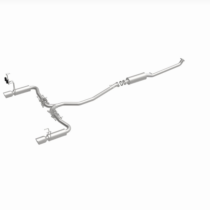 MagnaFlow 16-18 Honda Civic L4 2.0L Street Series Cat-Back Exhaust w/ Polished Tips - Bull Strap