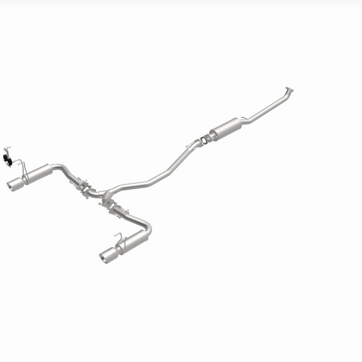 MagnaFlow 16-18 Honda Civic L4 2.0L Street Series Cat-Back Exhaust w/ Polished Tips - Bull Strap