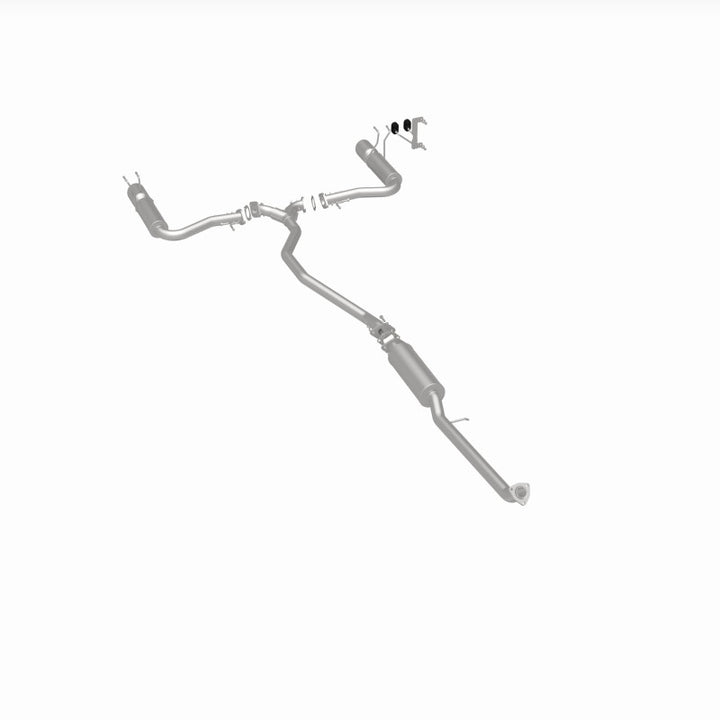 MagnaFlow 16-18 Honda Civic L4 2.0L Street Series Cat-Back Exhaust w/ Polished Tips - Bull Strap