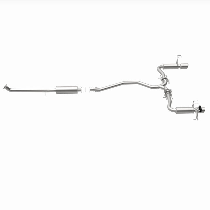 MagnaFlow 16-18 Honda Civic L4 2.0L Street Series Cat-Back Exhaust w/ Polished Tips - Bull Strap