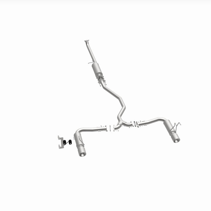 MagnaFlow 16-18 Honda Civic L4 2.0L Street Series Cat-Back Exhaust w/ Polished Tips - Bull Strap