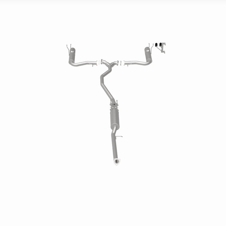 MagnaFlow 16-18 Honda Civic L4 2.0L Street Series Cat-Back Exhaust w/ Polished Tips - Bull Strap