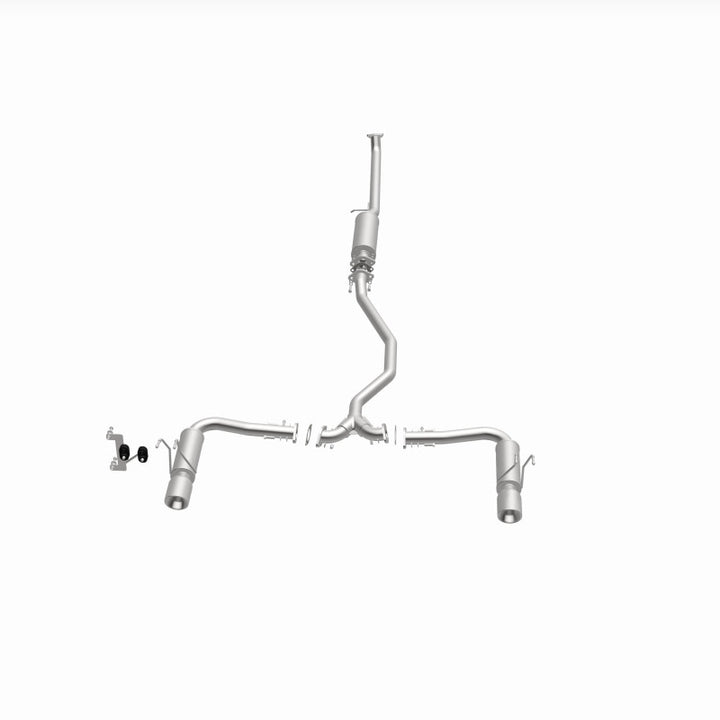 MagnaFlow 16-18 Honda Civic L4 2.0L Street Series Cat-Back Exhaust w/ Polished Tips - Bull Strap