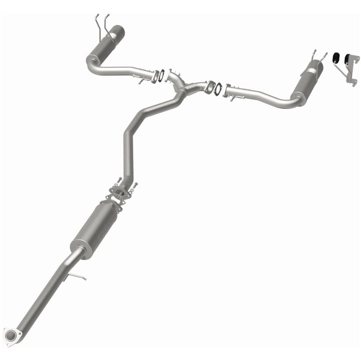 MagnaFlow 16-18 Honda Civic L4 2.0L Street Series Cat-Back Exhaust w/ Polished Tips - Bull Strap