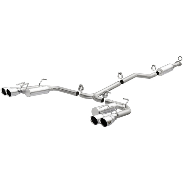 MagnaFlow 18-19 Toyota Camry GSE 3.5L Street Series Cat-Back Exhaust w/Polished Tips - Bull Strap