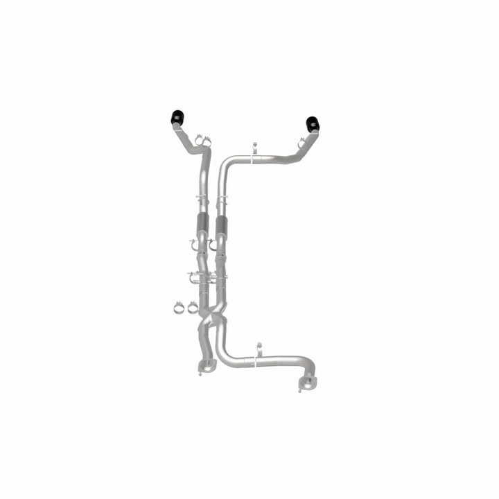 MagnaFlow 2025 Ram 1500 RHO SPEQ Series Black Chrome Cat-Back Performance Exhaust System - Bull Strap