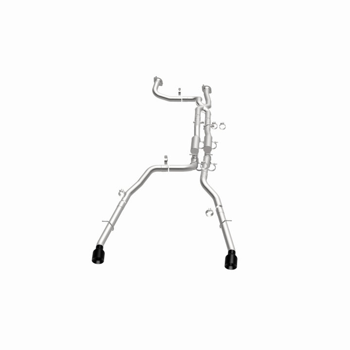 MagnaFlow 2025 Ram 1500 RHO SPEQ Series Black Chrome Cat-Back Performance Exhaust System - Bull Strap