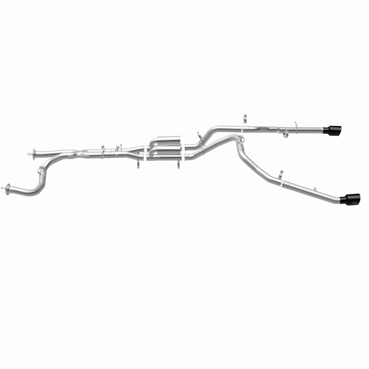 MagnaFlow 2025 Ram 1500 RHO SPEQ Series Black Chrome Cat-Back Performance Exhaust System - Bull Strap