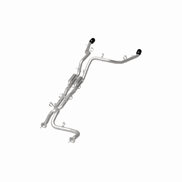 MagnaFlow 2025 Ram 1500 RHO SPEQ Series Black Chrome Cat-Back Performance Exhaust System - Bull Strap