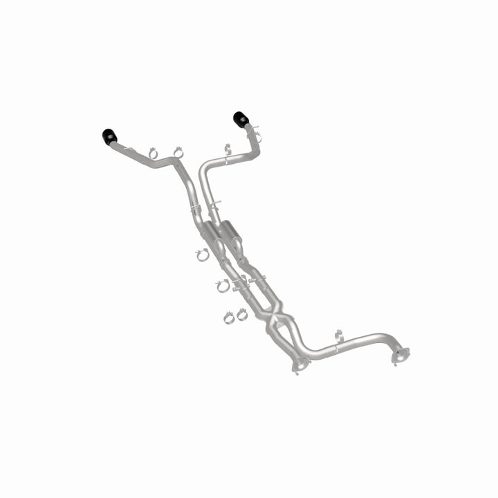 MagnaFlow 2025 Ram 1500 RHO SPEQ Series Black Chrome Cat-Back Performance Exhaust System - Bull Strap