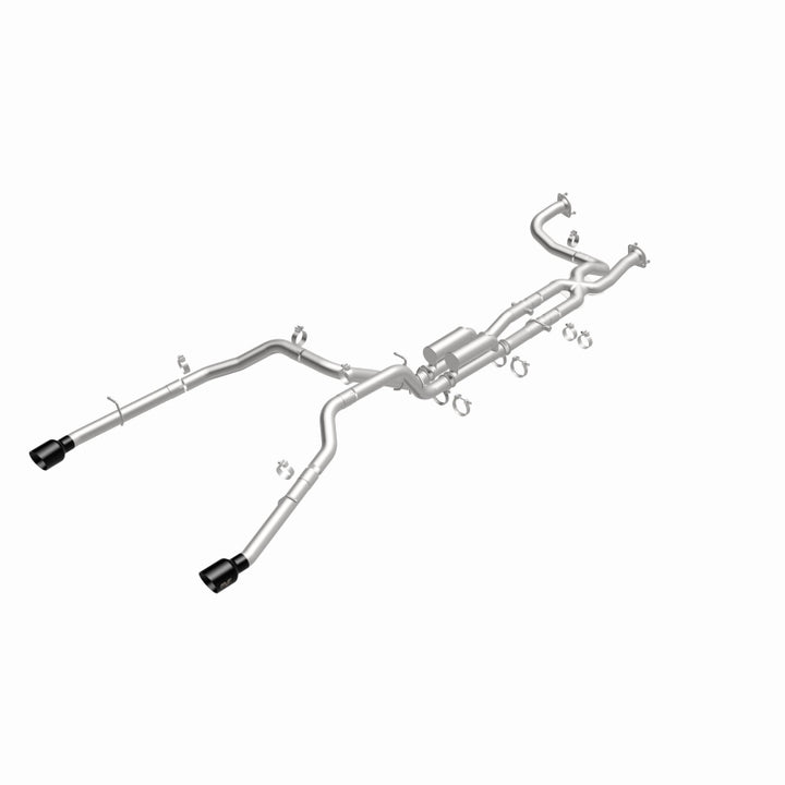 MagnaFlow 2025 Ram 1500 RHO SPEQ Series Black Chrome Cat-Back Performance Exhaust System - Bull Strap