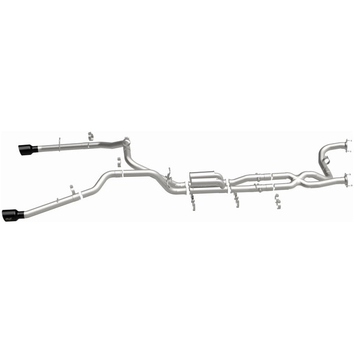 MagnaFlow 2025 Ram 1500 RHO SPEQ Series Black Chrome Cat-Back Performance Exhaust System - Bull Strap