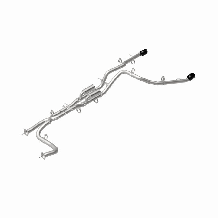 MagnaFlow 2025 Ram 1500 RHO SPEQ Series Black Chrome Cat-Back Performance Exhaust System - Bull Strap