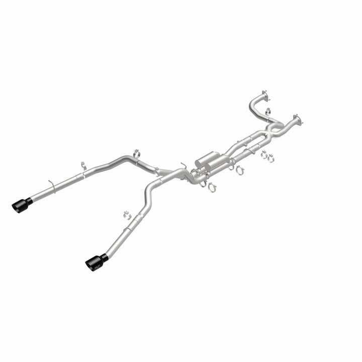 MagnaFlow 2025 Ram 1500 RHO SPEQ Series Black Chrome Cat-Back Performance Exhaust System - Bull Strap