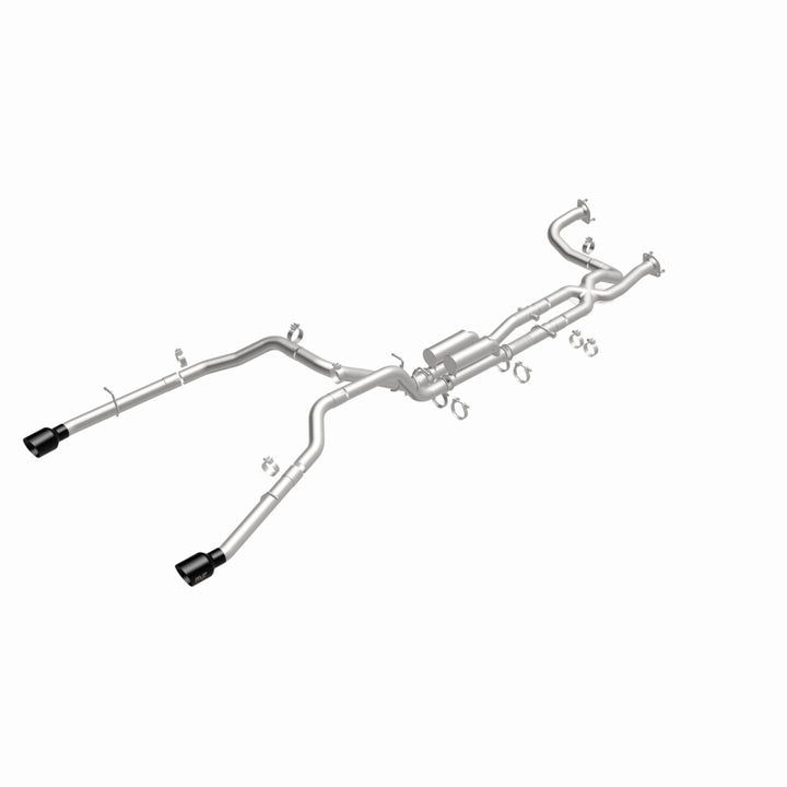 MagnaFlow 2025 Ram 1500 RHO SPEQ Series Black Chrome Cat-Back Performance Exhaust System - Bull Strap
