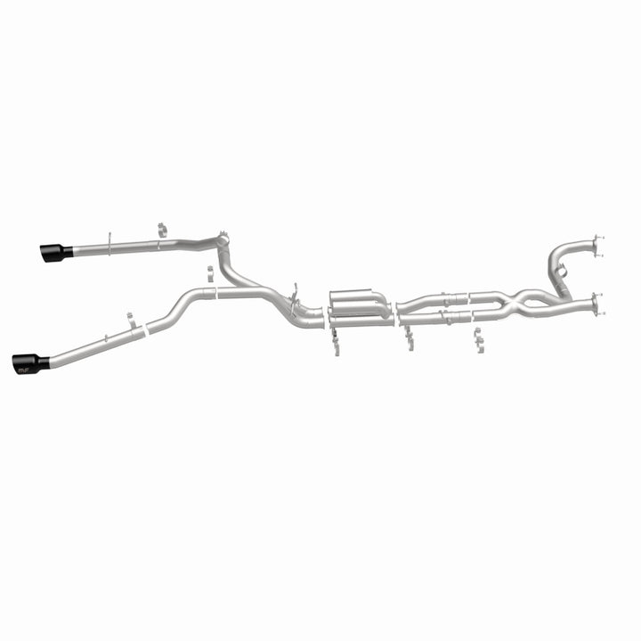 MagnaFlow 2025 Ram 1500 RHO SPEQ Series Black Chrome Cat-Back Performance Exhaust System - Bull Strap