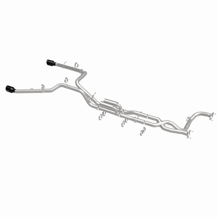 MagnaFlow 2025 Ram 1500 RHO SPEQ Series Black Chrome Cat-Back Performance Exhaust System - Bull Strap